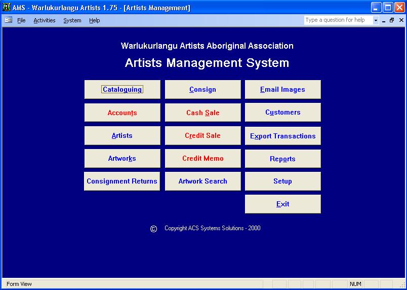 Main Menu